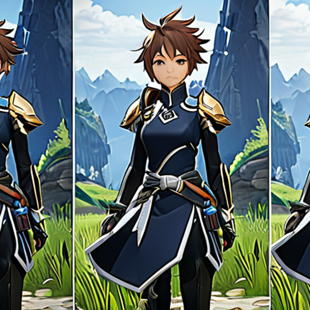 원신 탐험 효율적으로 진행하는 법 - Here are three detailed image prompts in English, based on the provided text, focusing on the new re...