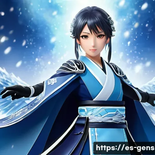 Home 18 원신 아야카 빌드 - **Prompt:** A dynamic full-body shot of Kamisato Ayaka, the "Frostdew Heron," gracefully performing ...